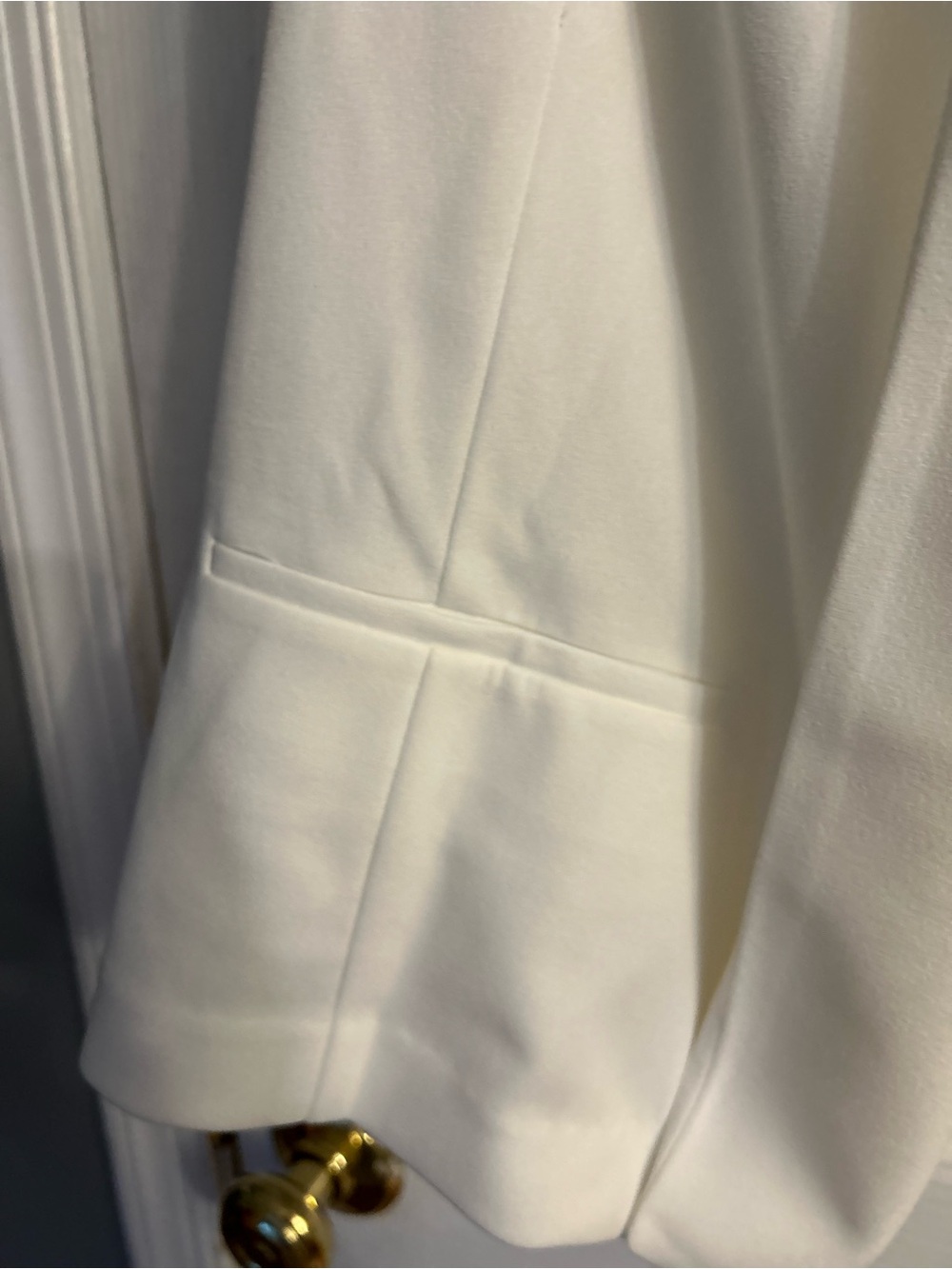 Anne Klein White Open-Front Women's Blazer Jacket - Picture 3 of 6